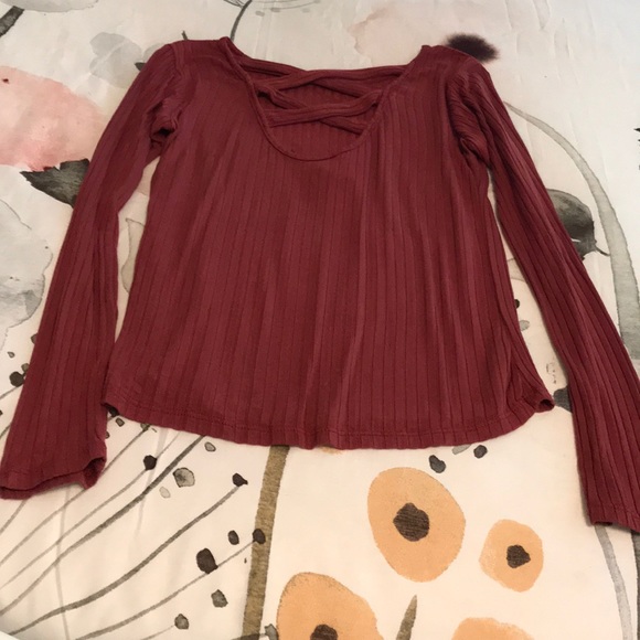 See You Monday Tops - See you Monday red cut out back long sleeve small